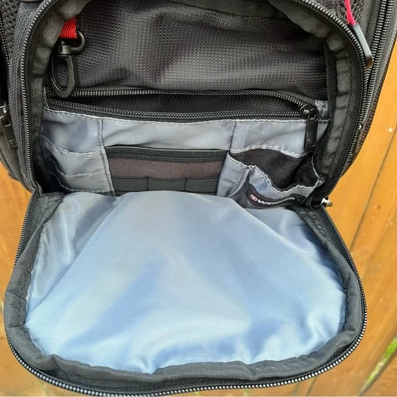 Wenger Maxxum Laptop Backpack, Fits 16 Inch Laptop, Black/Red - Picture 9 of 9